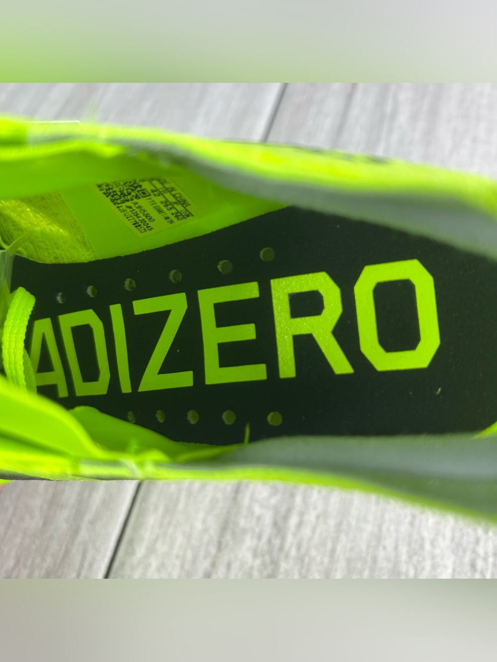 NEW Adidas Adizero Prime SP 3 Strung Lucid Lemon Track Spike ih5800 Men Size 8.5 - Picture 11 of 12